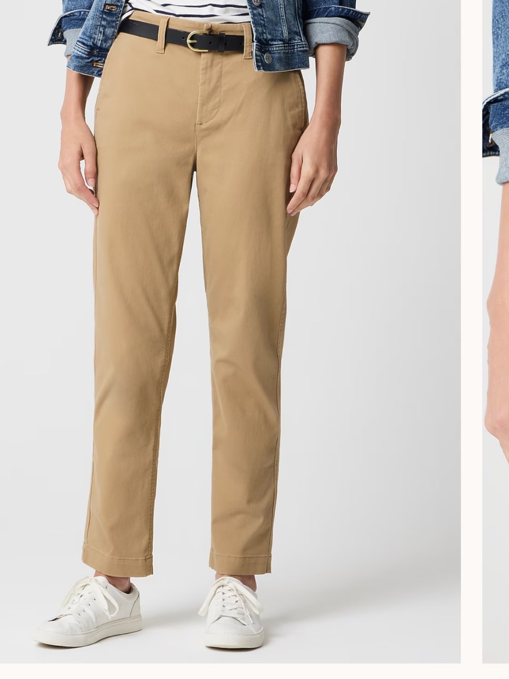 j crew factory high rise girlfriend chino pants